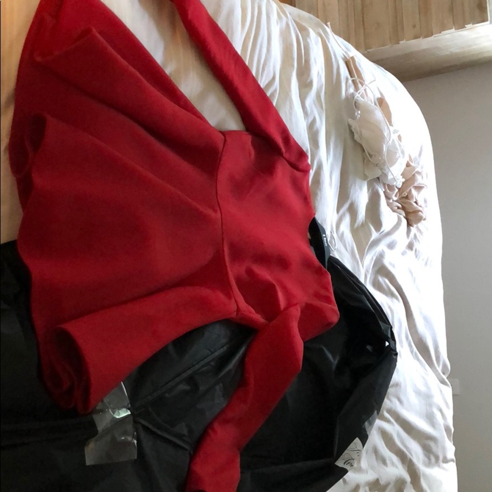 dior red dress